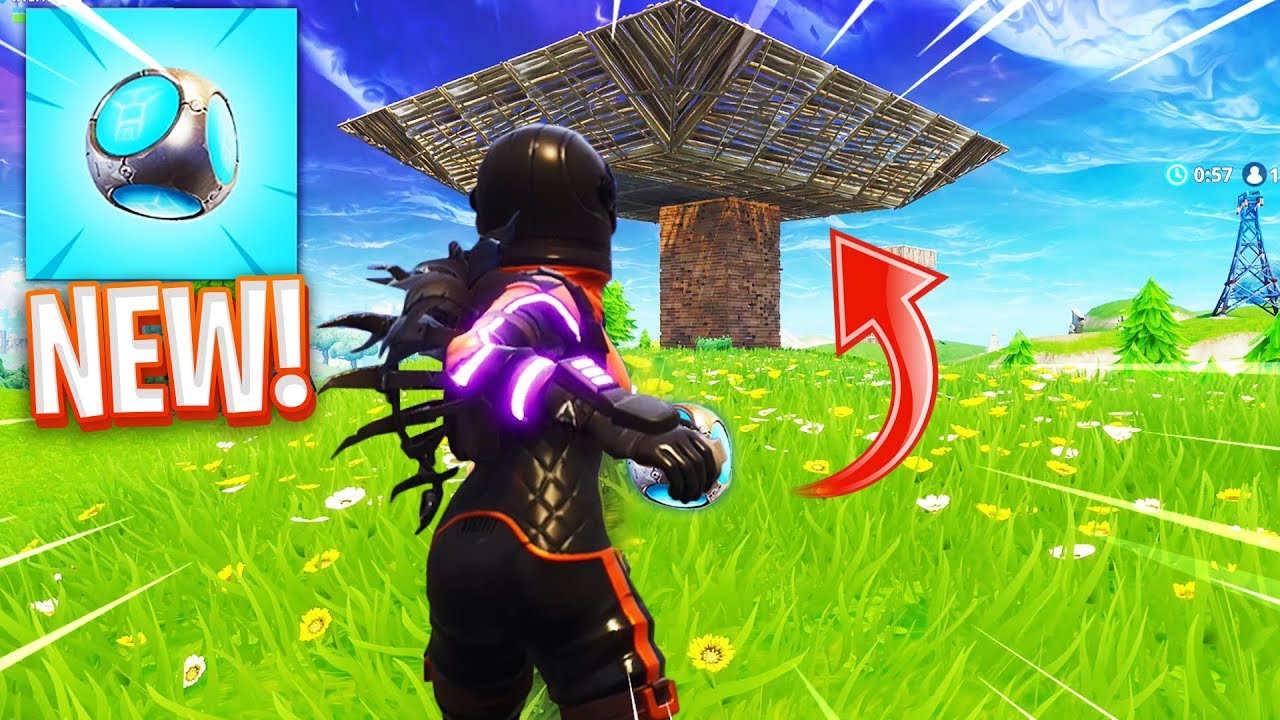 The NEW PORT-A-FORT Grenade in Fortnite