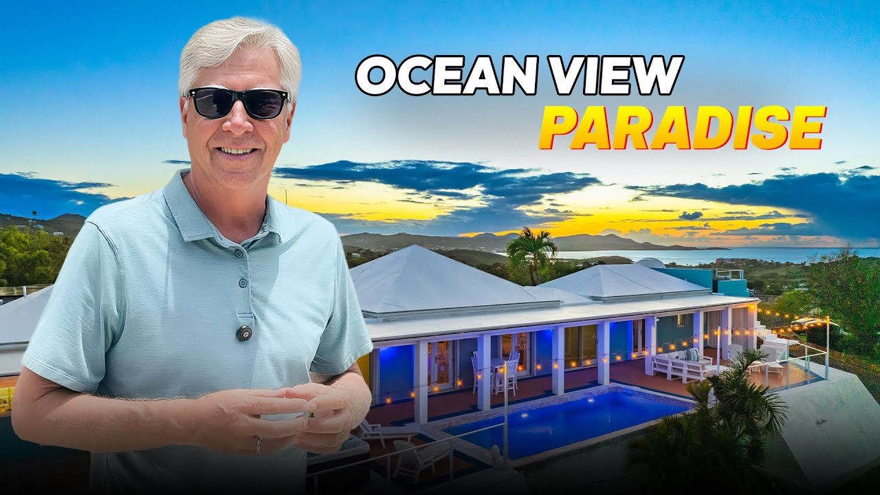 RENOVATED 2-bd/2.5-ba HOME w/ Pool, Solar & GIGANTIC Caribbean Sea Views on East End St. Croix USVI!