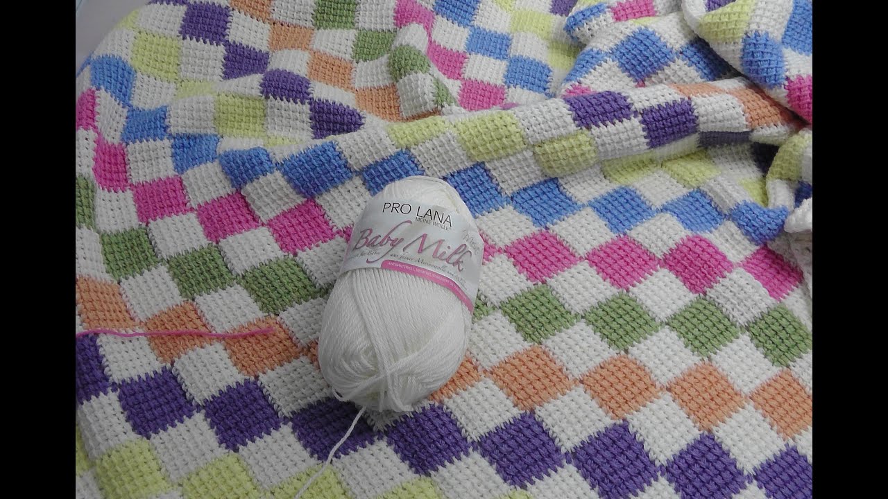 Häkeln Entrelac Baby-Decke Veronika Hug