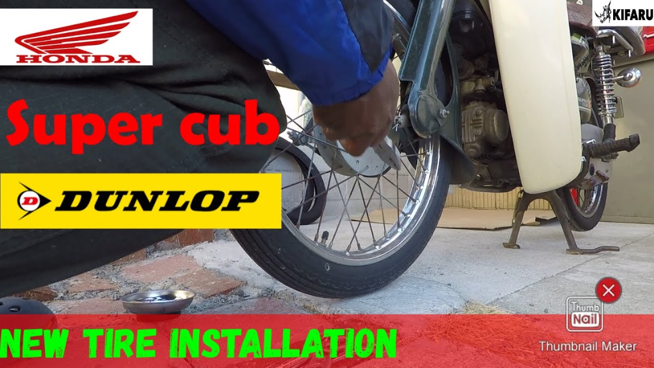 Installing new tires on my Honda super cub C90