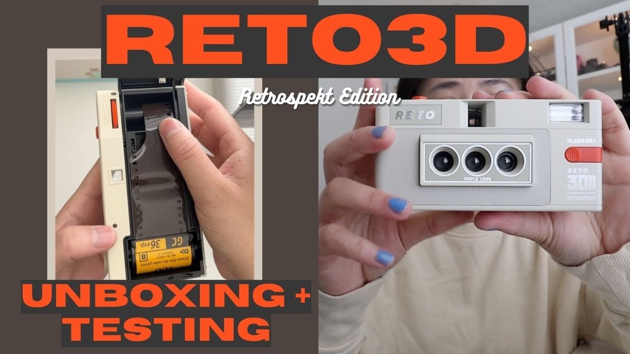 Review Unboxing RETO 3D + test photos | 3D Sample photos with RETO 3D Film Camera