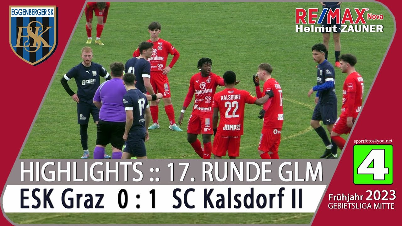 🔵 17. Runde Gebietsliga Mitte ⚽️ ESK Graz 🆚 SC Kalsdorf II ⚽️ vom 8.4.2023