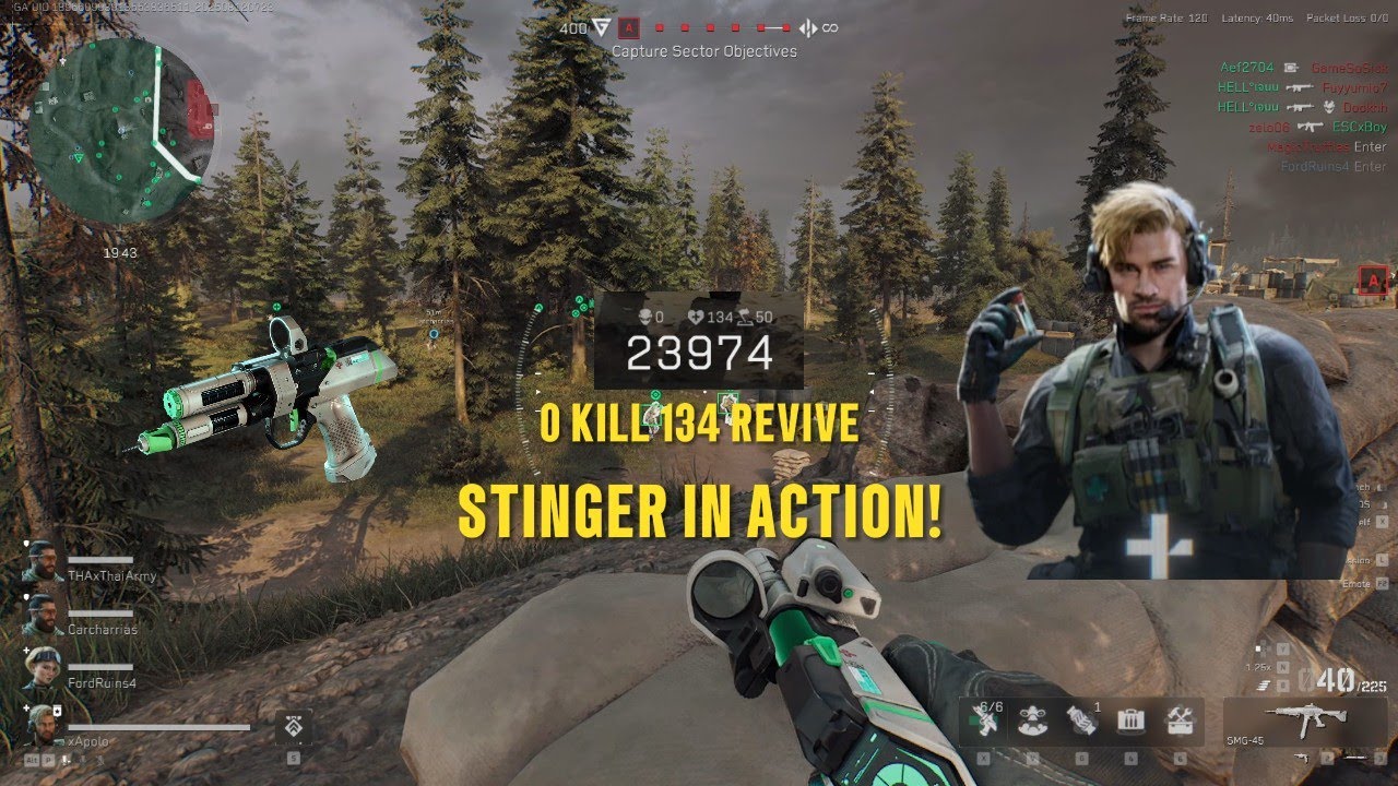 STINGER IN ACTION! 0 KILL 134 REVIVE DELTA FORCE GAMEPLAY (NO COMMENTARY)