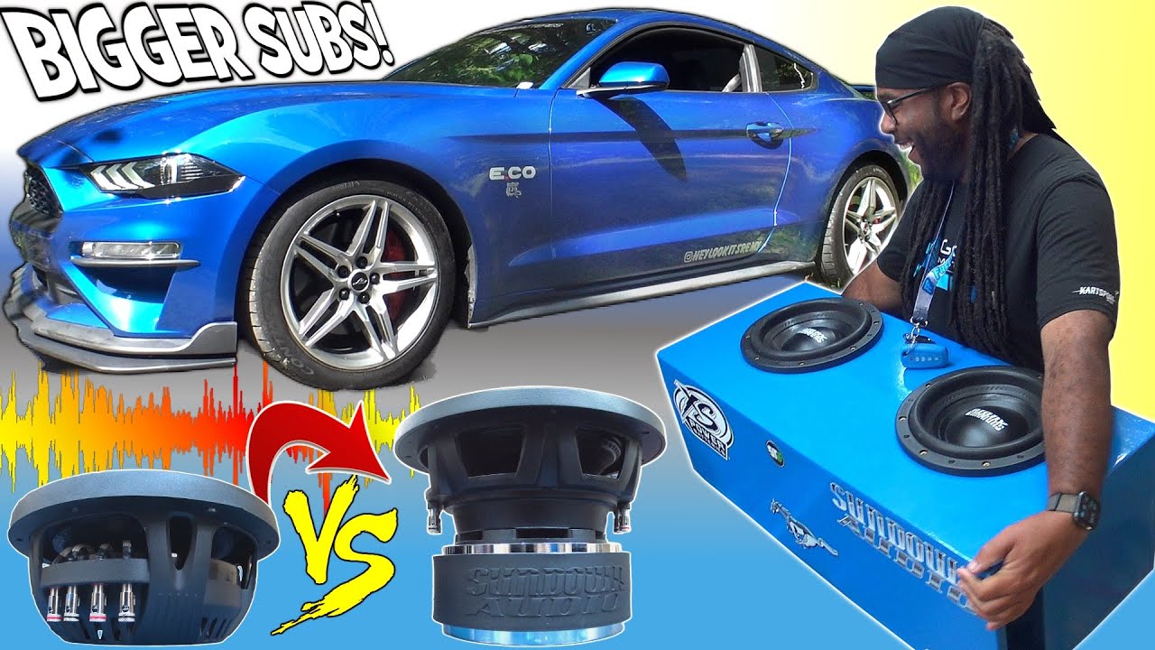 Upgrading to BIGGER Subwoofers w/ Remy's MUSTANG Sound System! 10
