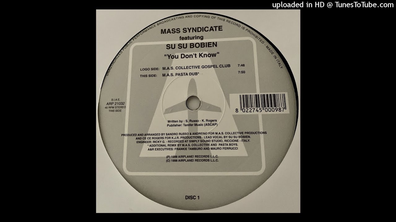 Mass Syndicate Feat. Su Su Bobien | You Don't Know (M.A.S. Collective Gospel Club)