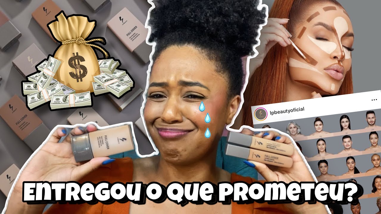 TESTEI A BASE DE LP BEAUTY EM PELE NEGRA, ACNEICA E OLEOSA