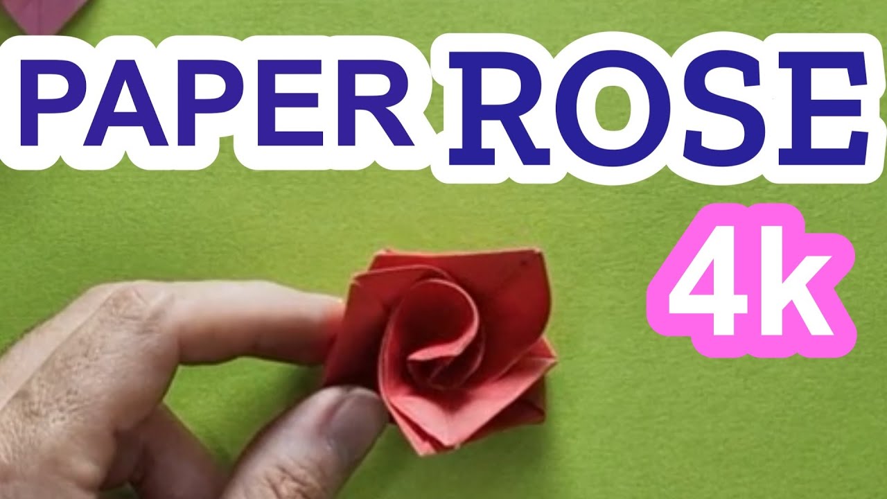 How to make Easy paper ROSE  