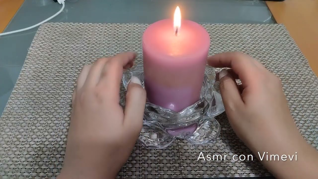 +Asmr Soniditos con una vela #relax #sonidosrelajantesparadormir #satisfying #nails