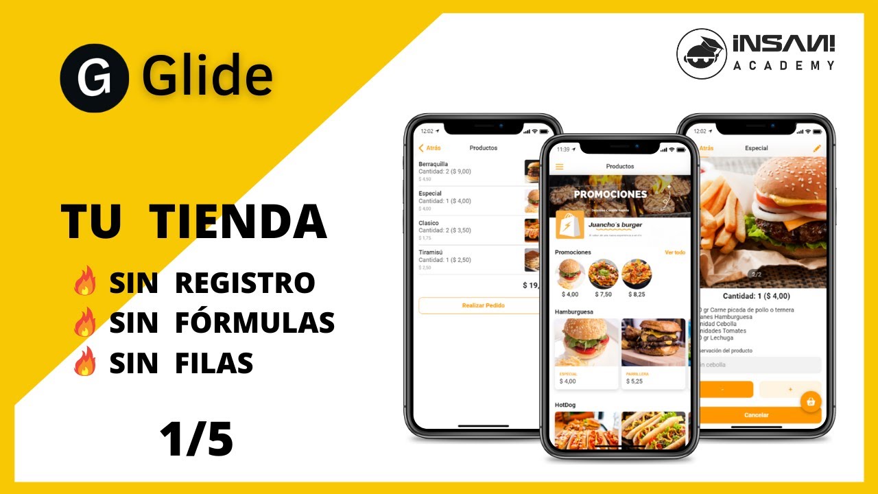 🔥 CURSO de GLIDE 2021 | Crea una Tienda Para Tu Negocio  1/5  | Sin Registro, Sin Fórmulas o Filas