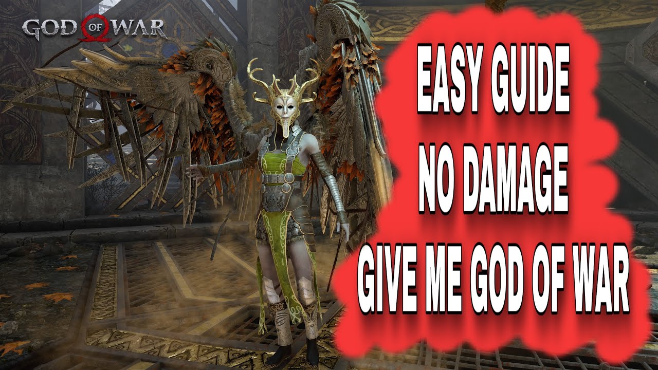 God of War PS4 - How to beat Valkyrie Rota [Give Me God of War Difficulty] No Damage
