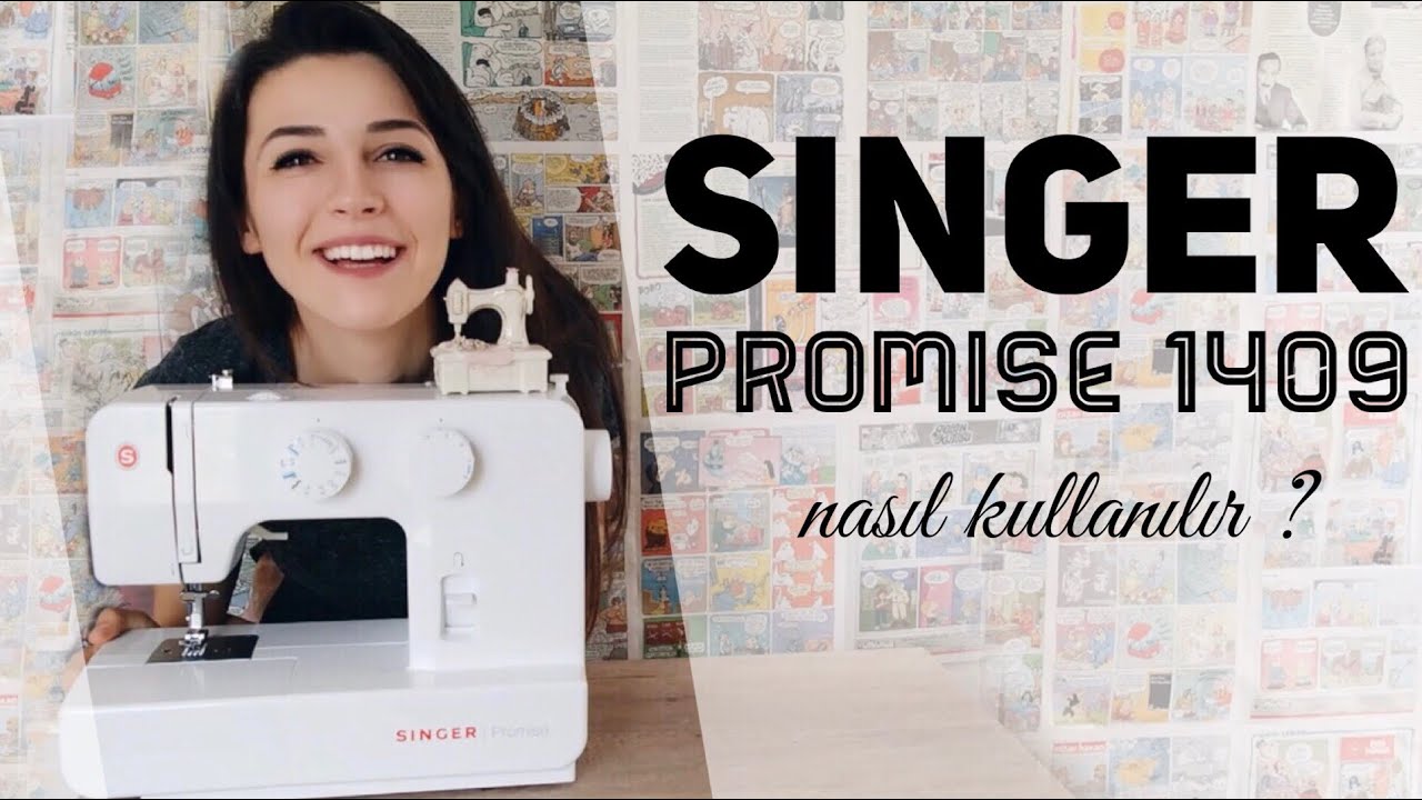 Singer Promise 1409 Kullanımı | Düz Dikiş, Sürfile, İplik Takma, #yenibaşlayanlariçindikiş