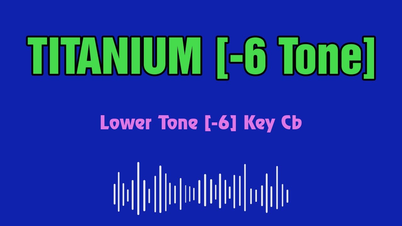 David Guetta, Sia Titanium Karaoke 12 tones _ Lower tone -6 _ Key Cb