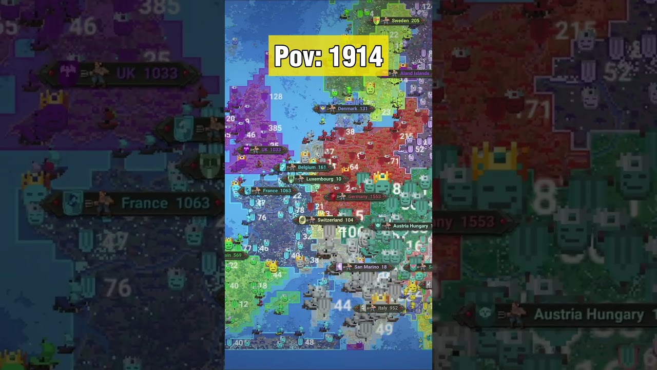 Pov: 1914 - WorldBox #shorts