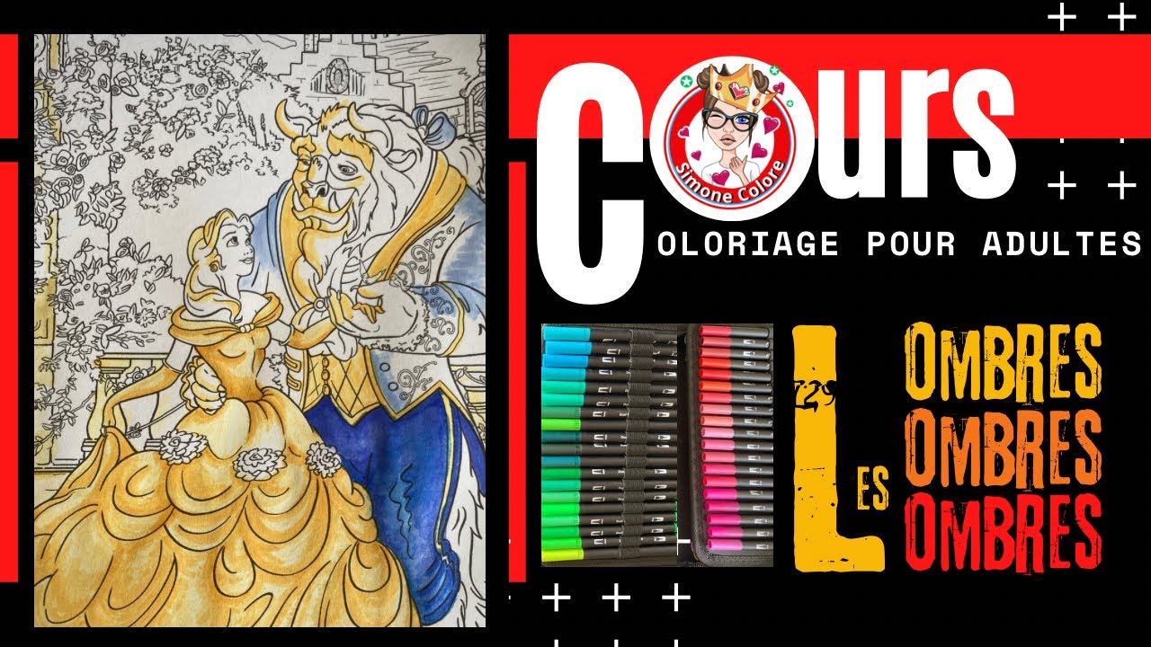 [ COURS  de COLORIAGE ] Débutant ❣️ LES OMBRES ❣️
