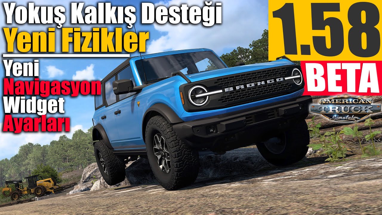 1.58 BETA GELDİ !! YOKUŞ KALKIŞ DESTEĞİ / YENİ NAVİGASYON SİSTEMİ VE WIDGET AYARLARI | ATS 1.58 !!