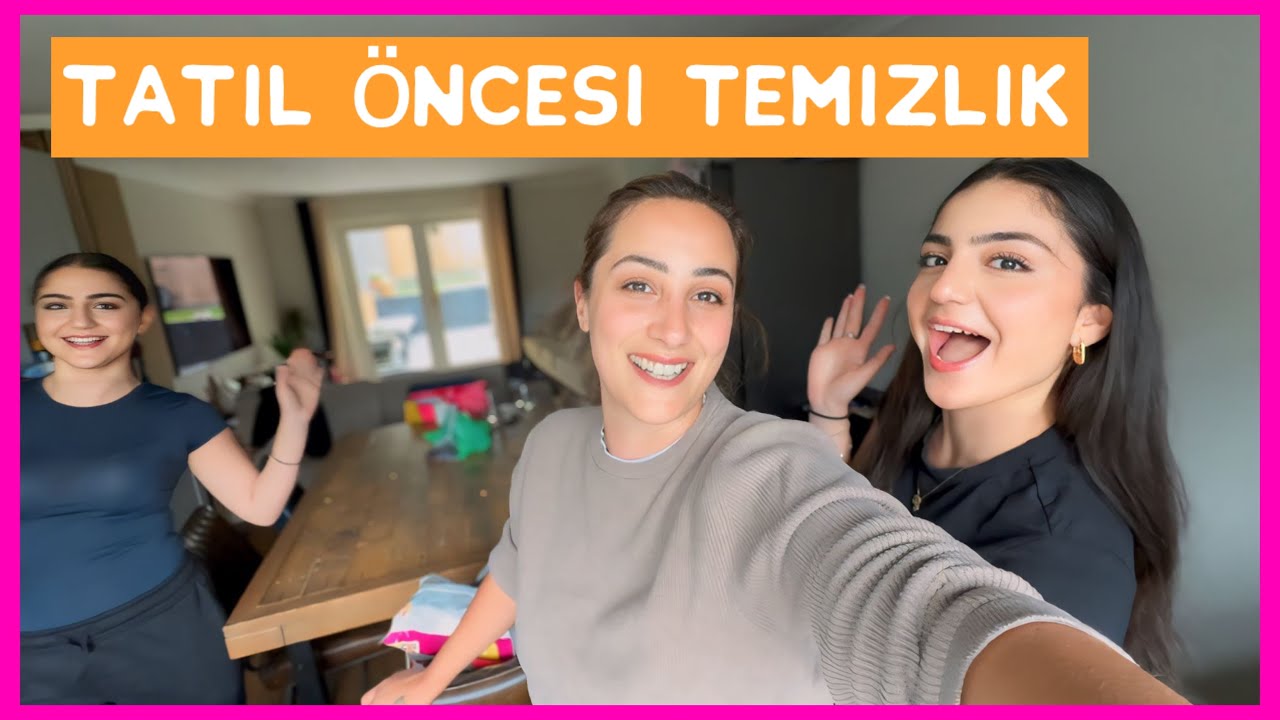 KIZARLA TATİL ÖNCESİ TEMİZLİK 🧼 ev hakında düşüncem 😤 mutfak lavabo yatak odası heryer pırıl pırıl