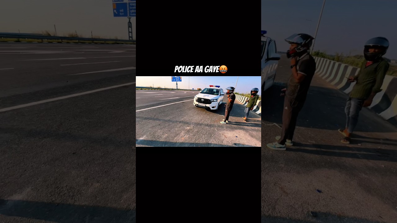 Police aa gye Biker🥶 #rider #biker #bikerider #bikelover #police #cops #duke200 #ns200 #shorts