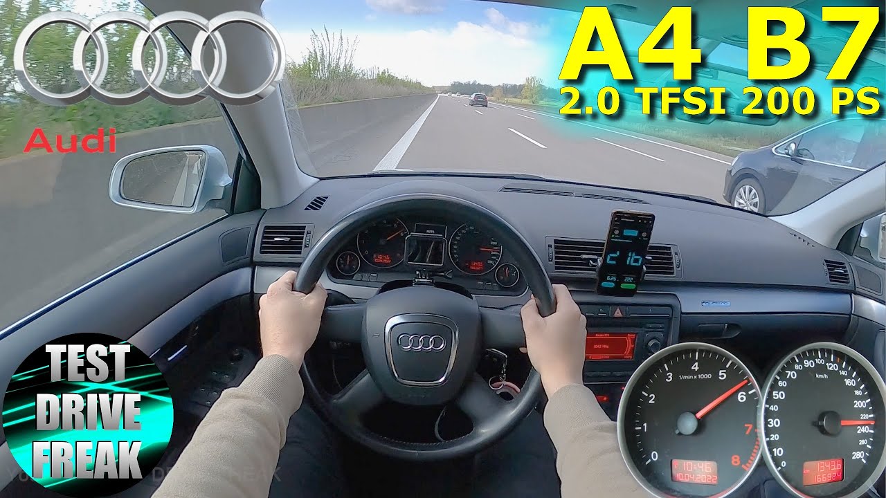 2006 Audi A4 B7 2.0 TFSI Quattro S-Line 200 PS TOP SPEED AUTOBAHN DRIVE POV