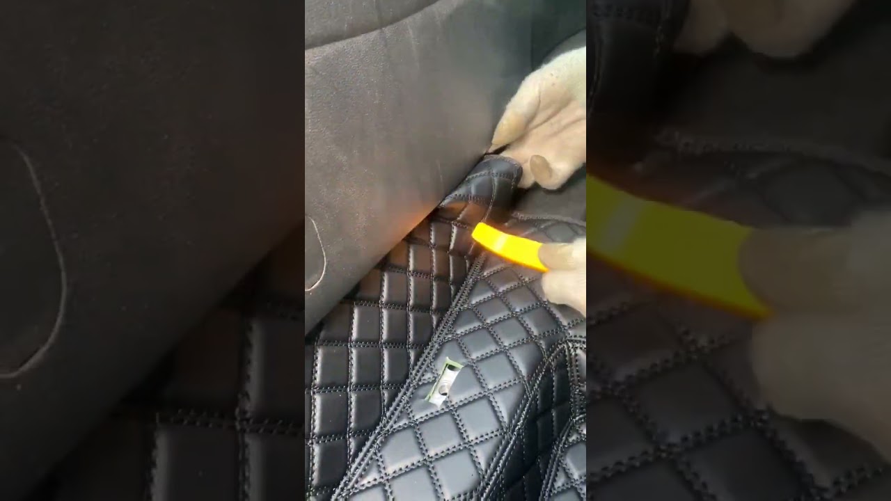 Custom leather floor mats and carpet for Volkswagen car