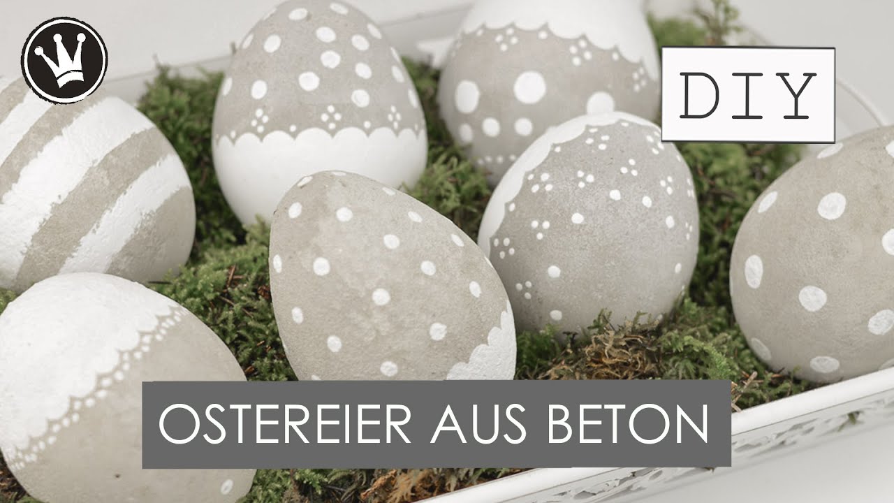 DIY - OSTERDEKO | Ostereier aus BETON | Beton bemalen | DekoideenReich