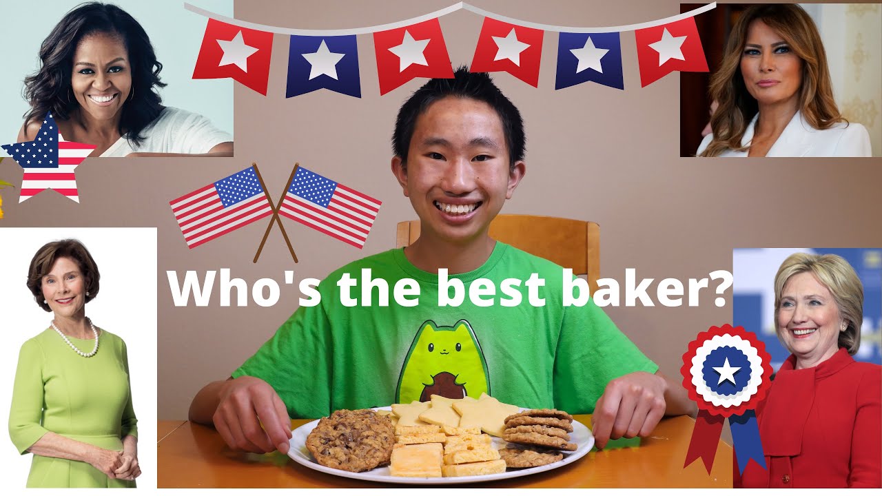 Making 4 First Lady Cookie Recipes | Hillary Clinton, Laura Bush, Michelle Obama, and Melania Trump