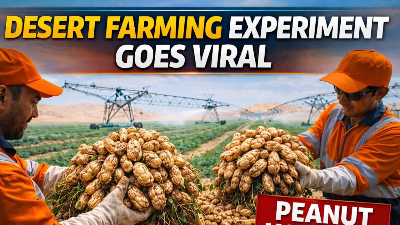 Desert Farming Experiment Goes Viral After Peanut Harvest | Xtreme Manufacturing