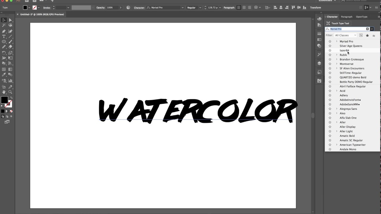 AquaLab - 100% Vector Watercolor Effect
