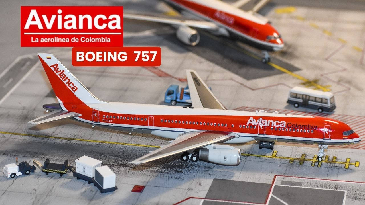 AVIANCA BOEING 757-200 | ESCALA 1:200 (UNBOXING) LIVERY AÑOS 90