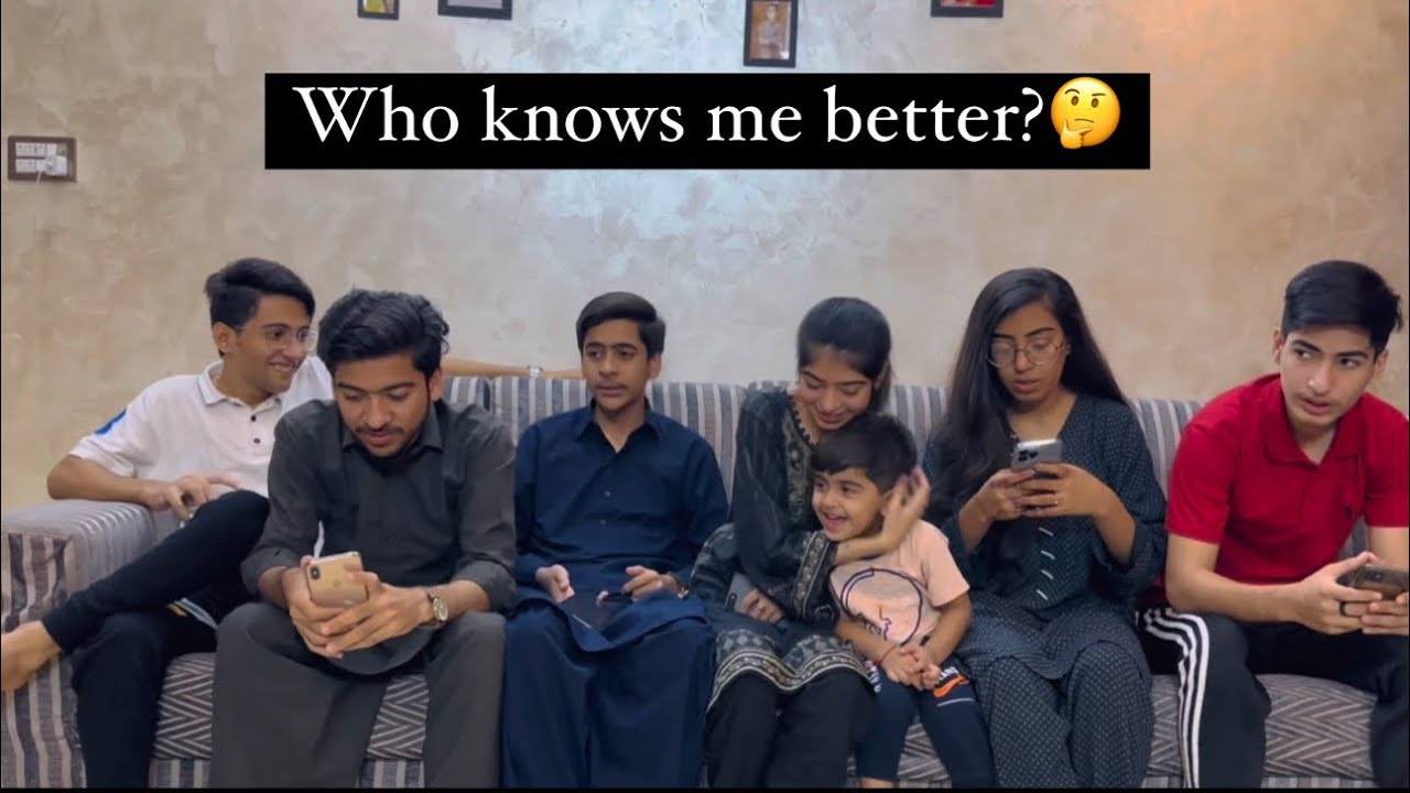 Who knows me better challenge | siblings