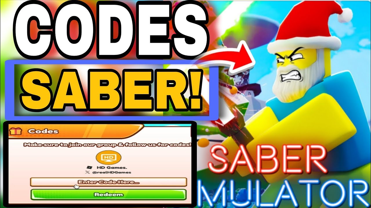 Все* Секретные *[UPD🎄] Коды Saber Simulator | Коды для [UPD🎄] Saber Simulator Roblox 2025
