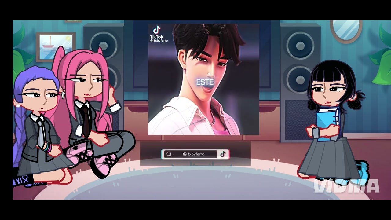 Kpop demon hunters react//School au// 