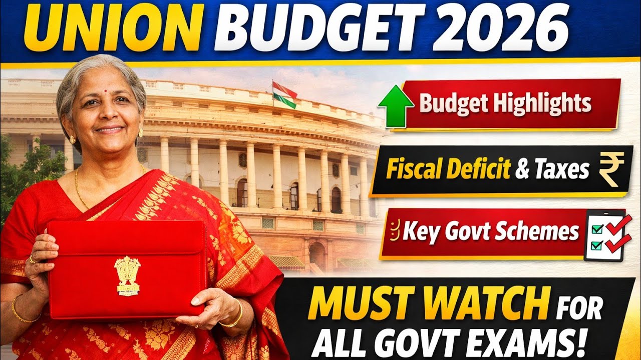 Union Budget 2026 MCQs with Detailed Analysis 🔥 | 100% Exam Oriented | Bank • SSC • Railway