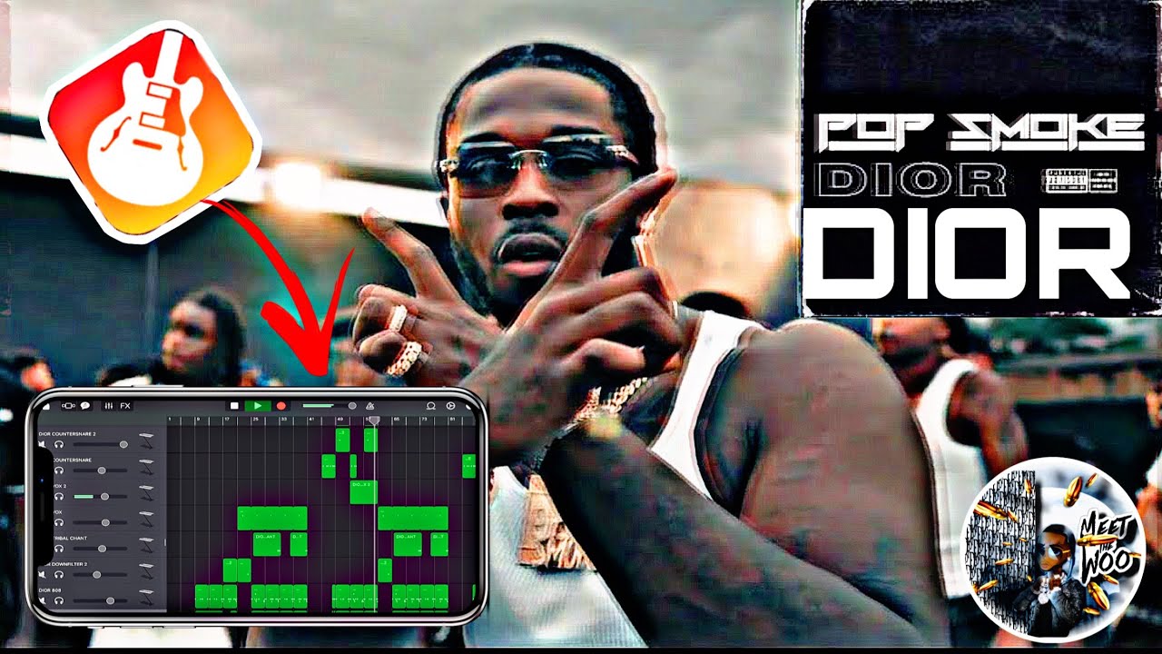 POP SMOKE - “DIOR” REMAKE (TUTORIAL Instrumental) | FROM SCRATCH ON GARAGEBAND