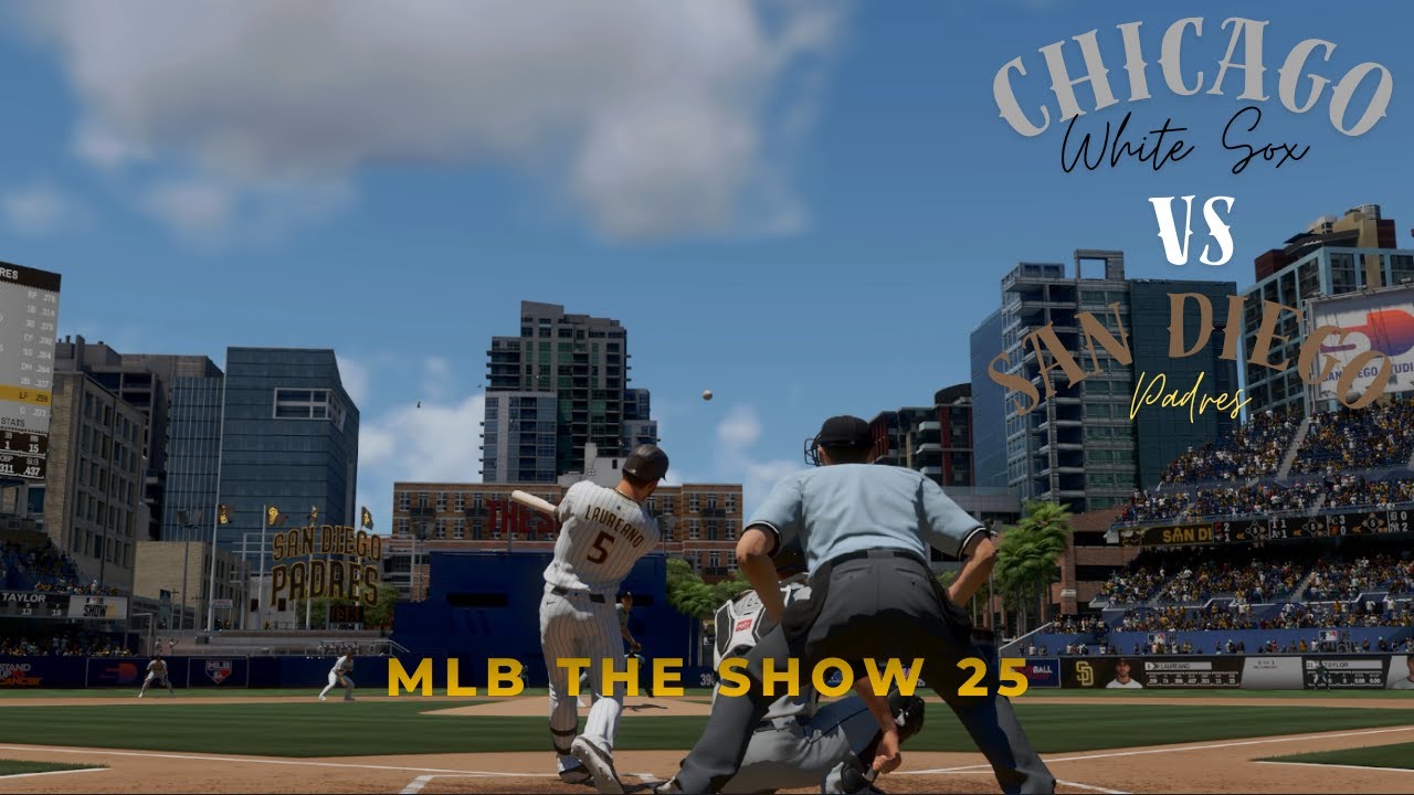 4K/MLB The Show 25 - San Diego Padres VS Chicago White Sox /геймплей - PS5