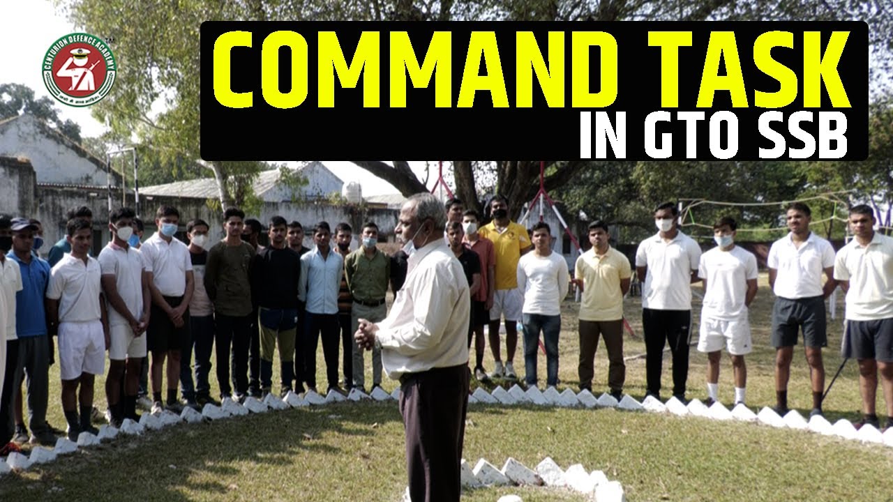 Command Task in SSB Interview | GTO Tasks | SSB Interview Coaching | Centurion Defence Academy