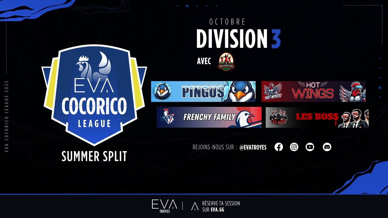 Cocorico League OCTOBRE (Division 3)