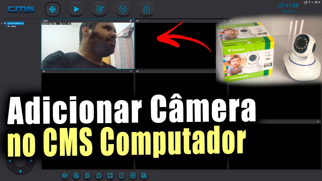 COMO CONFIGURAR CÂMERA YOOSSE NO CMS NO COMPUTADOR! COMPARTILHAR CAMERA NO PC