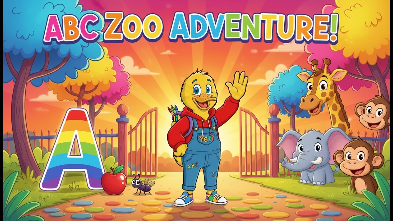ABC Phonics Song A–Z for Kids | Alphabet Letter Sounds | Fun Toddler Learning & Nursery Rhymes