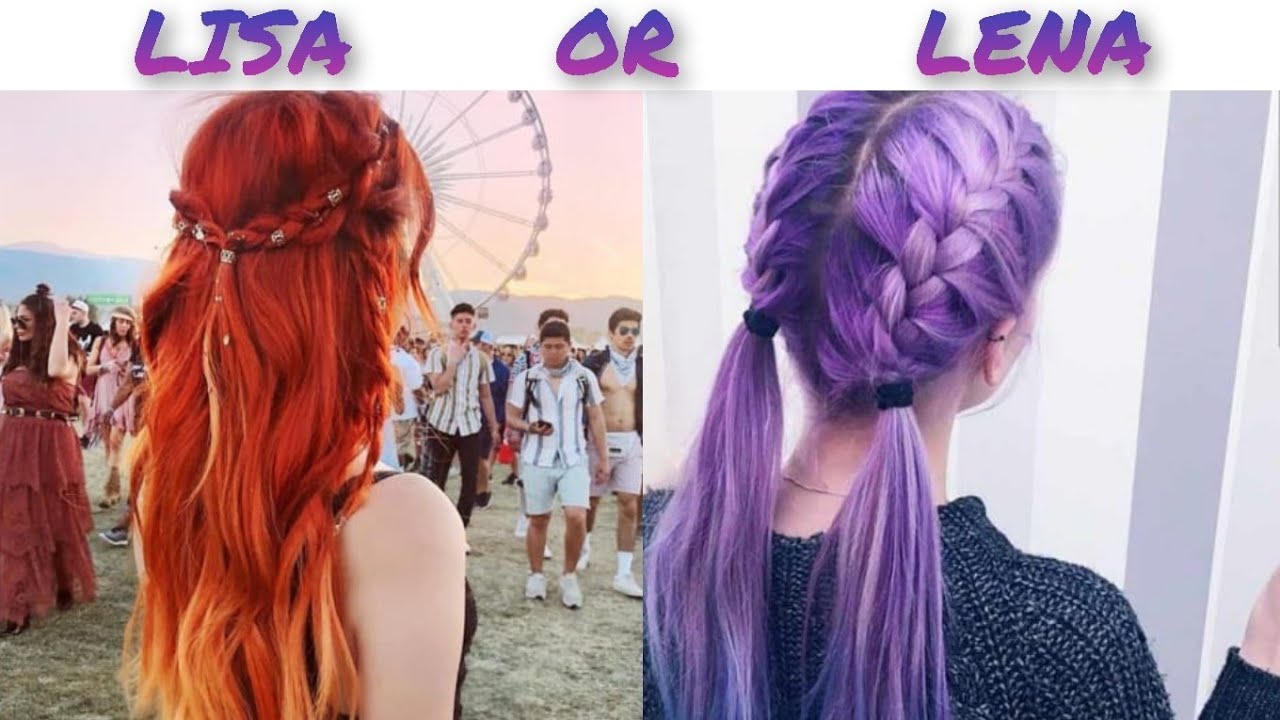 LISA OR LENA 🦋 ( HAIRSTYLE & HAIR COLOUR CHOICE)#10