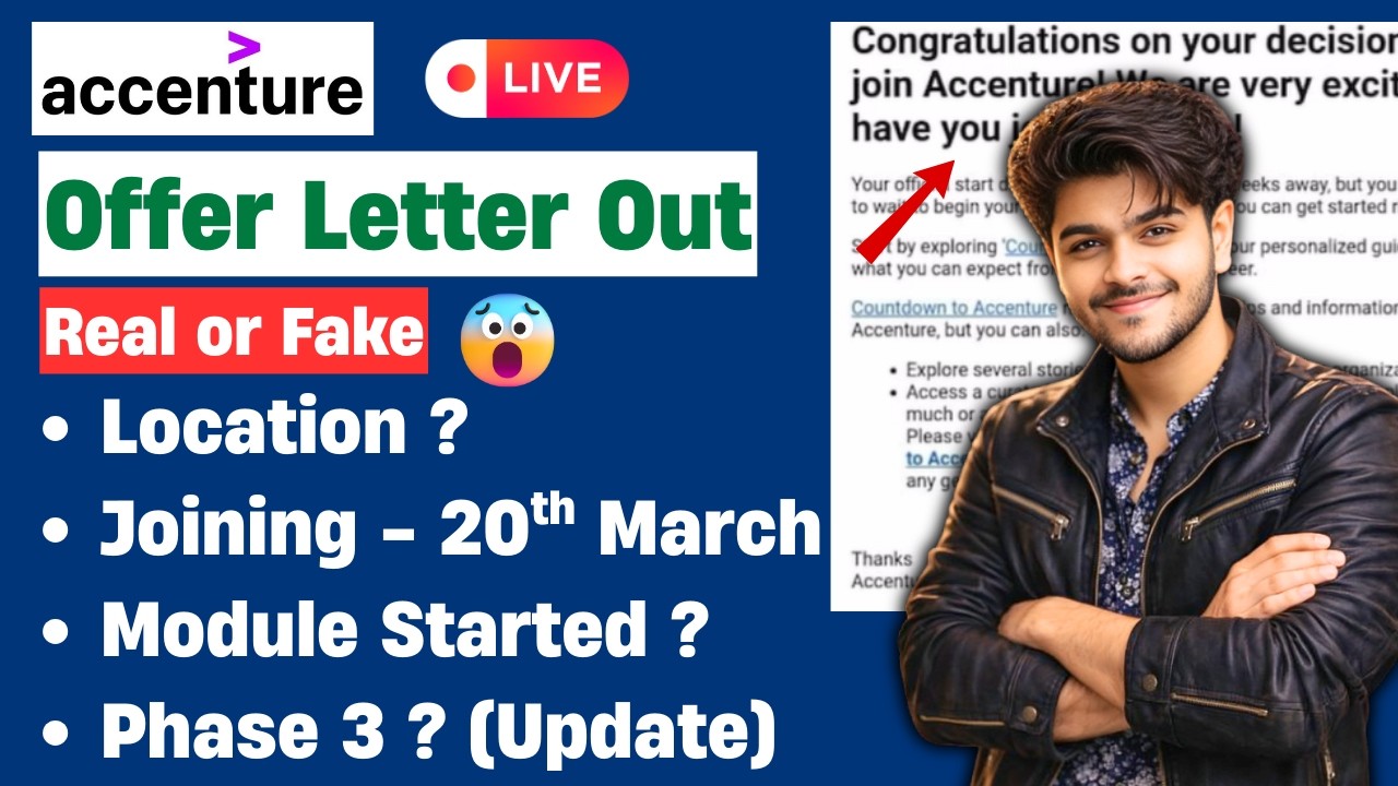 🔴 LIVE | accenture offer letter out | accenture phase 2 results | Accenture interview results