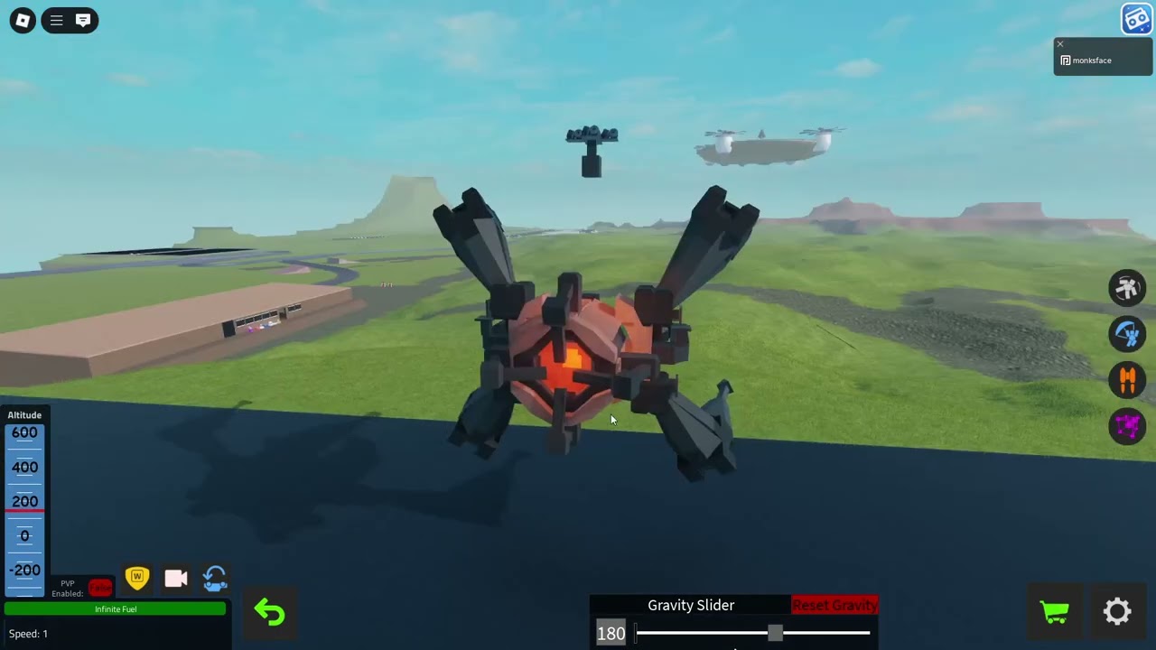 TV head and Core hijacker plane crazy showcase