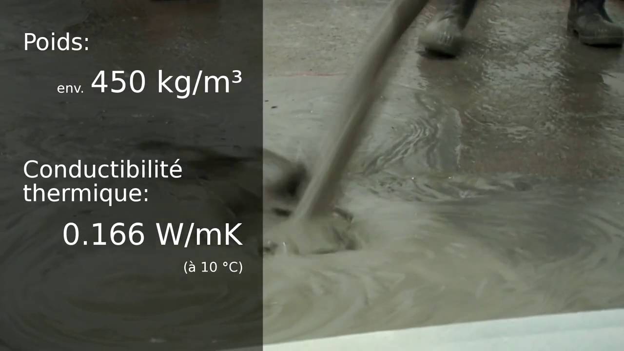 Béton mousse cellulaire
