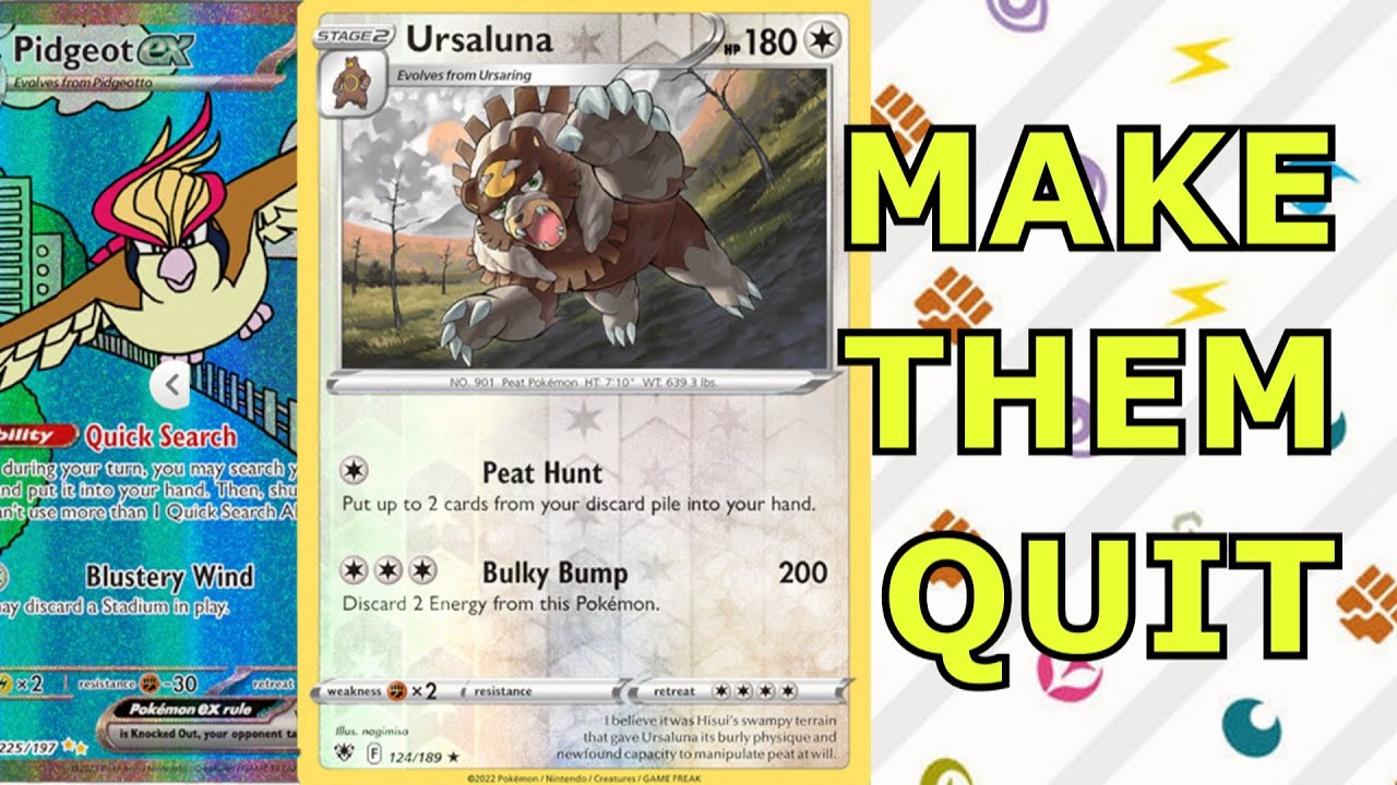 Ursaluna Control Deck Makes Opponents Rage Quit (Even Snorlax Concedes!) - PTCGL Gameplay