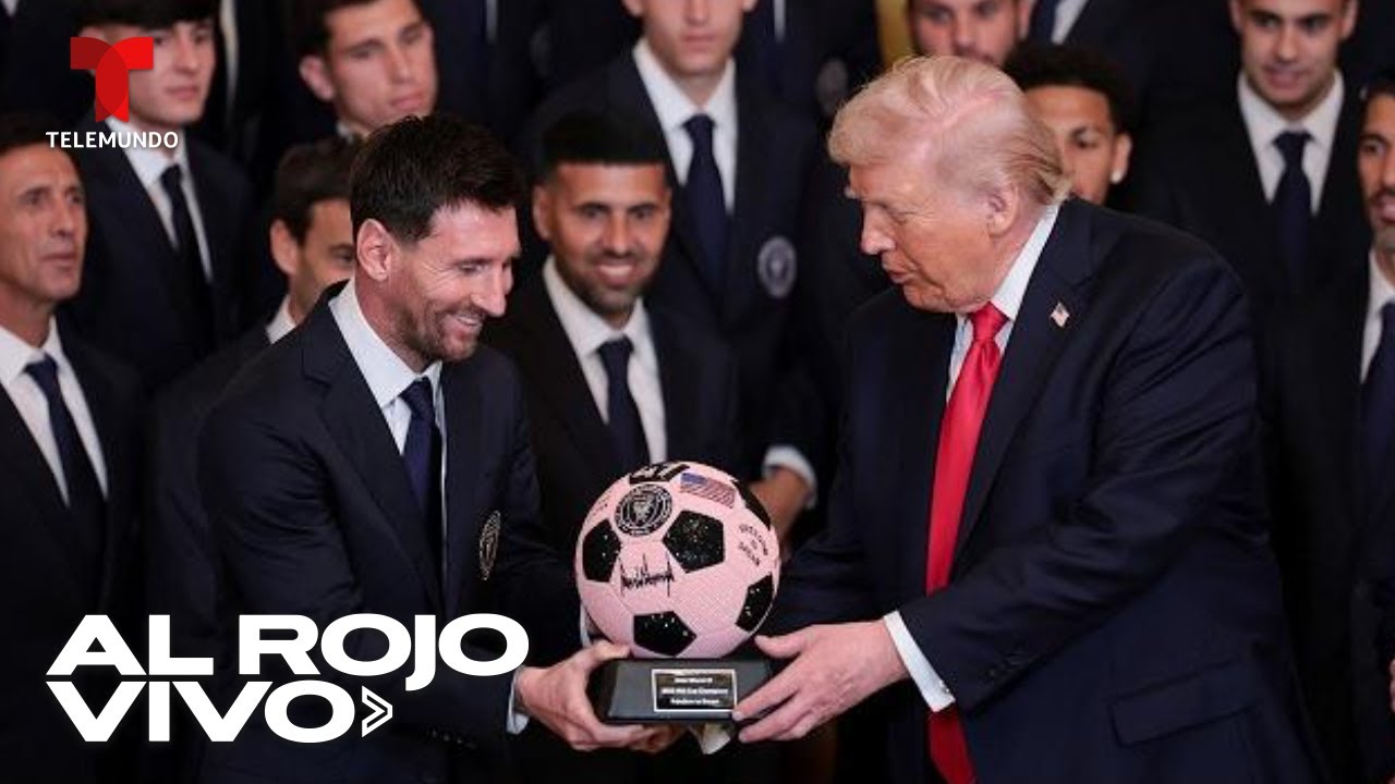 Trump recibe a Messi y al plantel del Inter Miami FC en la Casa Blanca