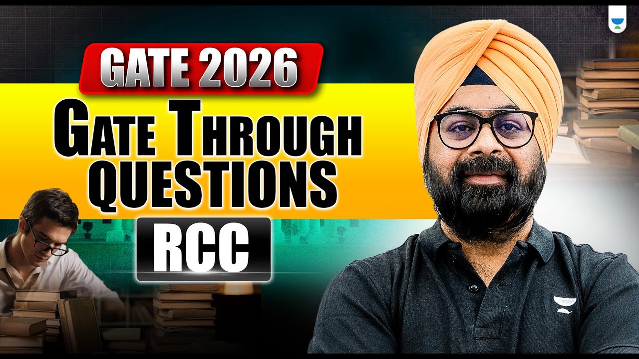 GATE 2026 | Gate Through Questions (GTQ) | RCC | PYQs | Dr Jaspal Singh Sir