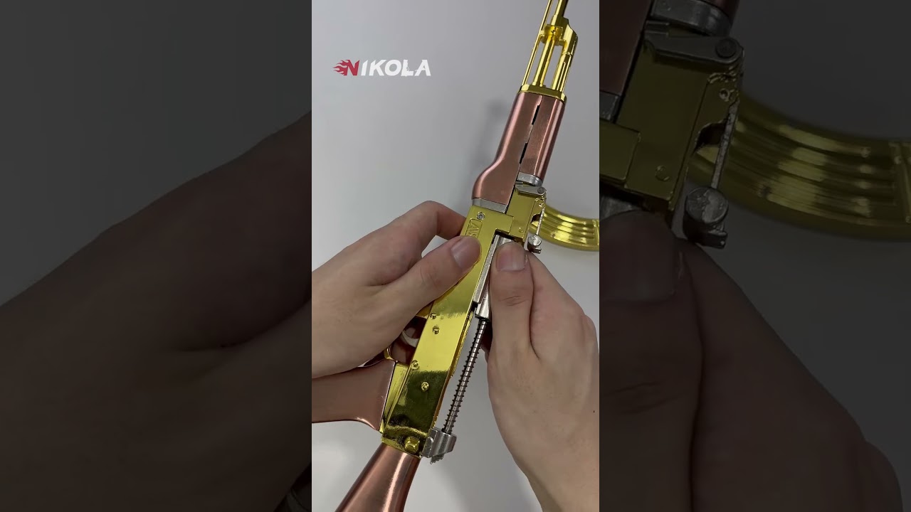 All alloy gold AK47 model gun