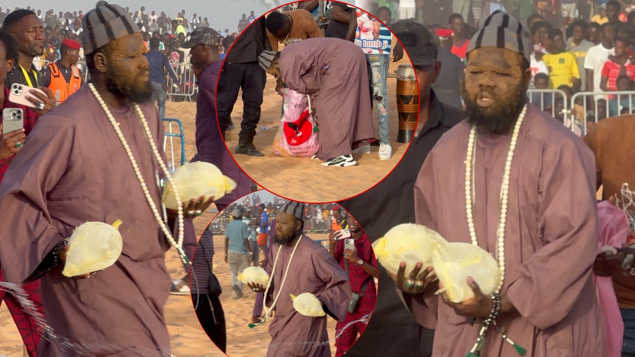 Open presse de Modou Lo, Sa Touba d&eacute;barque avec son accoutrement qui fait pol&eacute;mique lors de la&hellip;