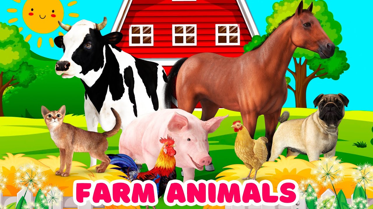 Animal Names and Sounds for Kids in English - Learn Animal Names