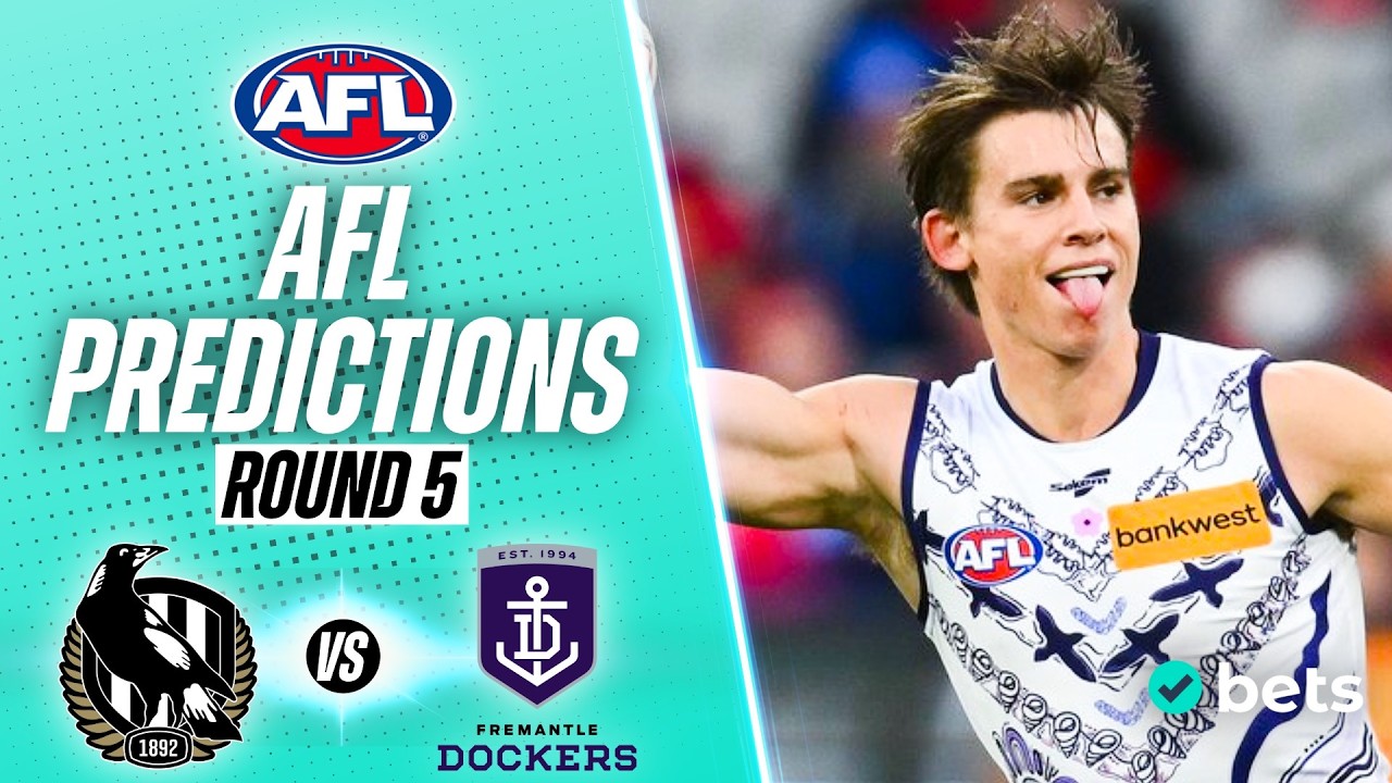 Collingwood Magpies vs Fremantle Dockers AFL Tips & Predictions Round 5 (Gather Round)