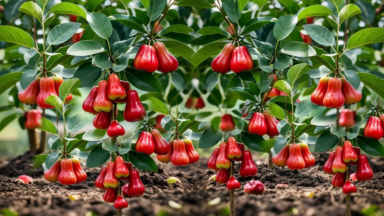 How to Grow Harvest Wax Apple Goes To Market Sell - Harvesting Apple Tree To Market Sell | Cambo
